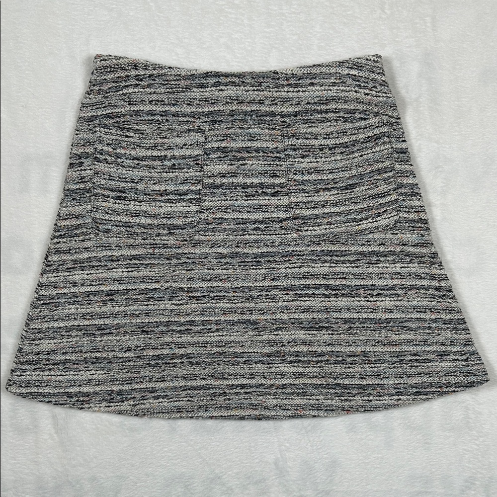 LOFT Ann Taylor Tweed Mini Skirt Women’s XS Multicolor Rainbow Fleck A-Line